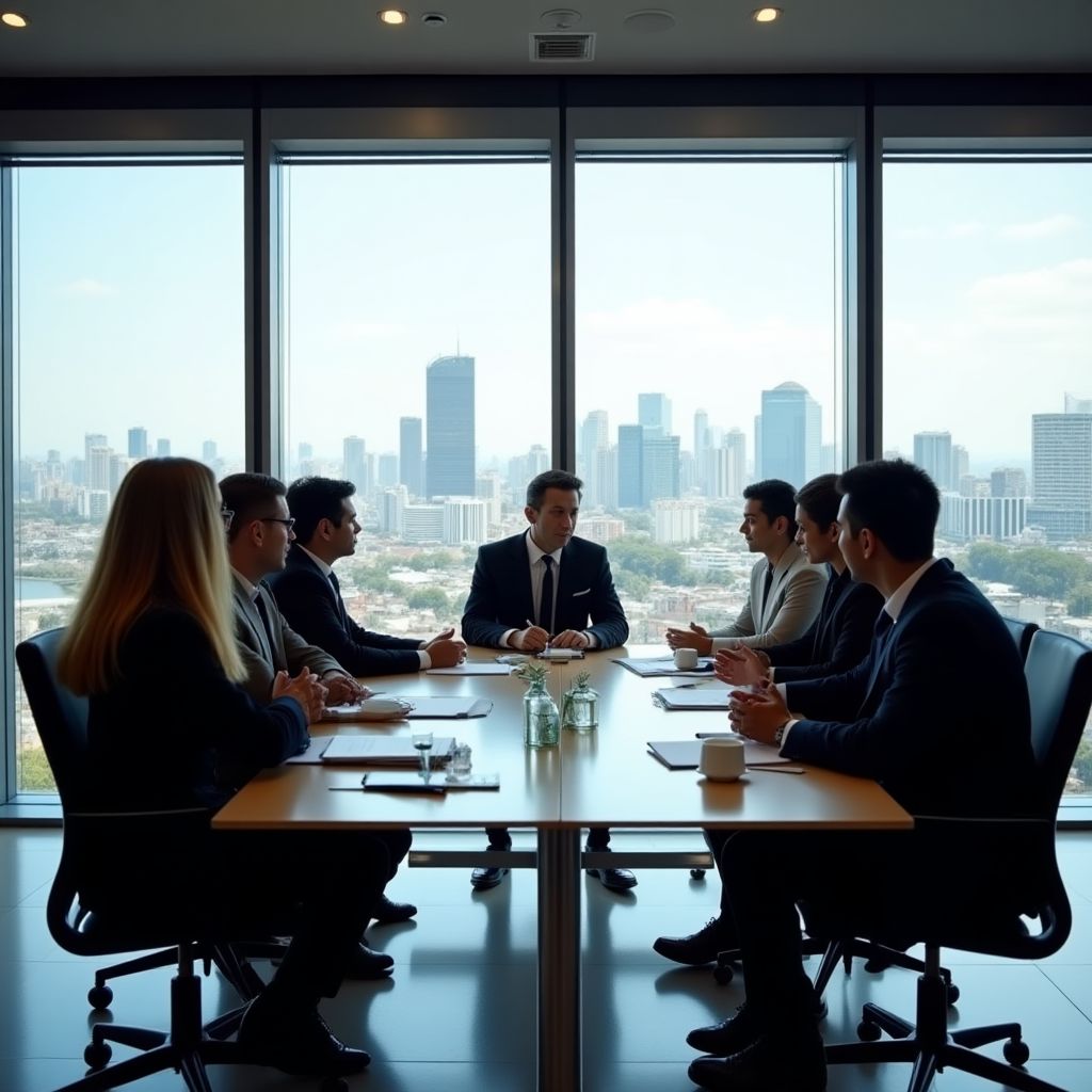 Equipo de FinanzArg en la oficina central